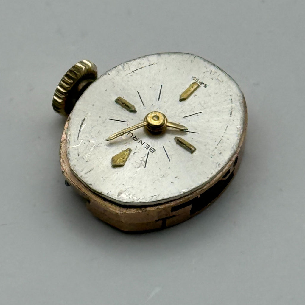 AS 1491 Watch Movement Running A. Schild Benrus DZ 2F 17 Jewels Swiss Parts 13mm