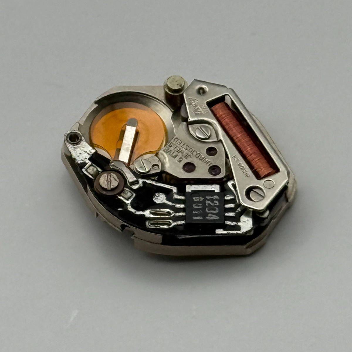 Harley Ronda 672 Watch Movement Quartz 5 Jewels Untested Parts Repair 15.3mm