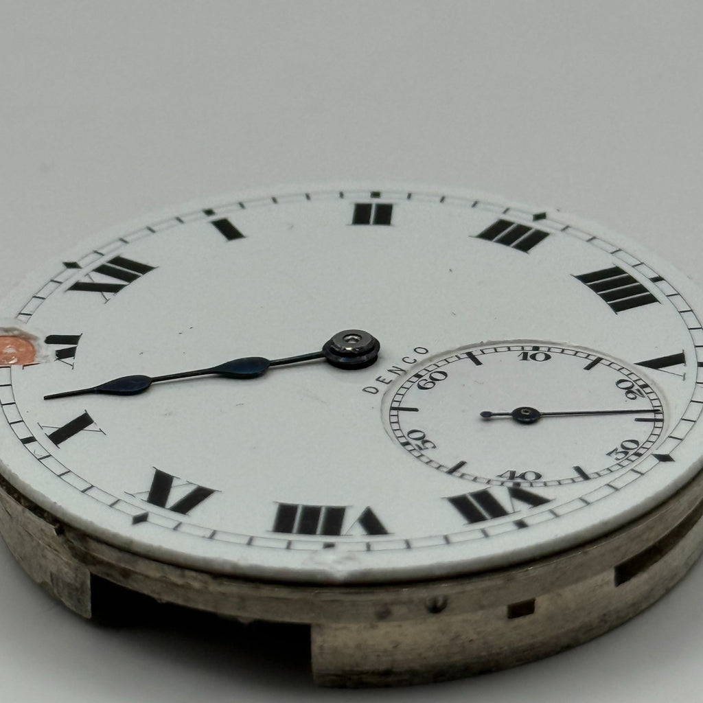 Denco Hunter Pocket Watch Movement Sub Seconds 17J Manual Wind Parts 40.5mm