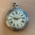 Systeme Roskopf Pocket Watch - Holy Freres Engraved Case Design - To Restore