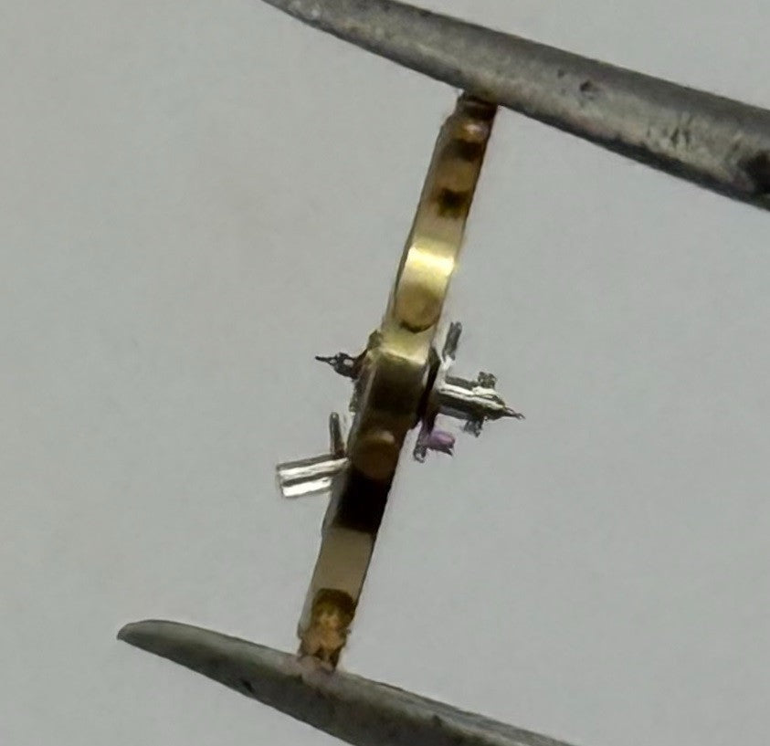Peseux 220 Balance Wheel Complete And Spring 8¾’’’ 282 Watch Movement Parts NOS