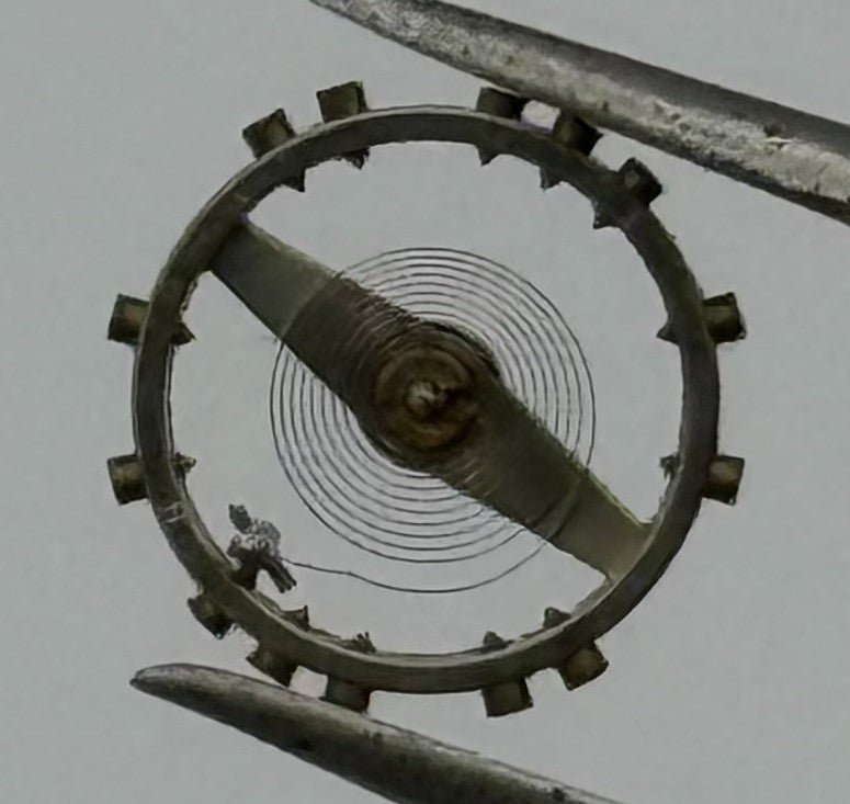 ETA 761 1201 Balance Wheel Complete And Spring Renata 145 Watch Movement Parts