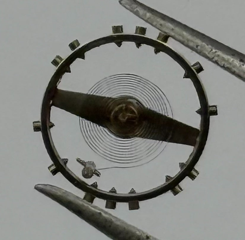 MST 349 Balance Wheel Complete And Spring 5¼’’’ 256 M Watch Movement Parts NOS