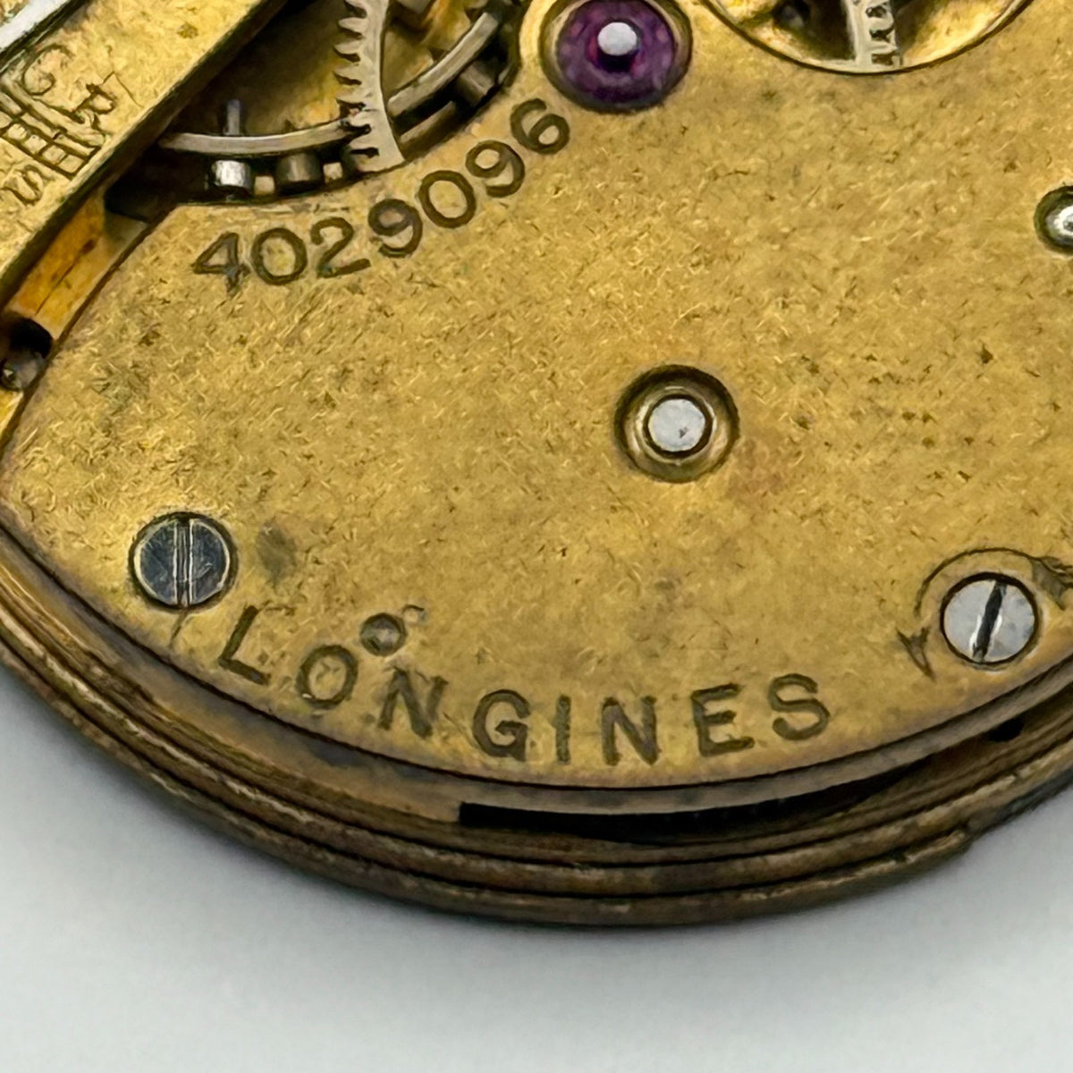 Longines 11.84N Watch Movement - For Parts / Repair - 25.4mm