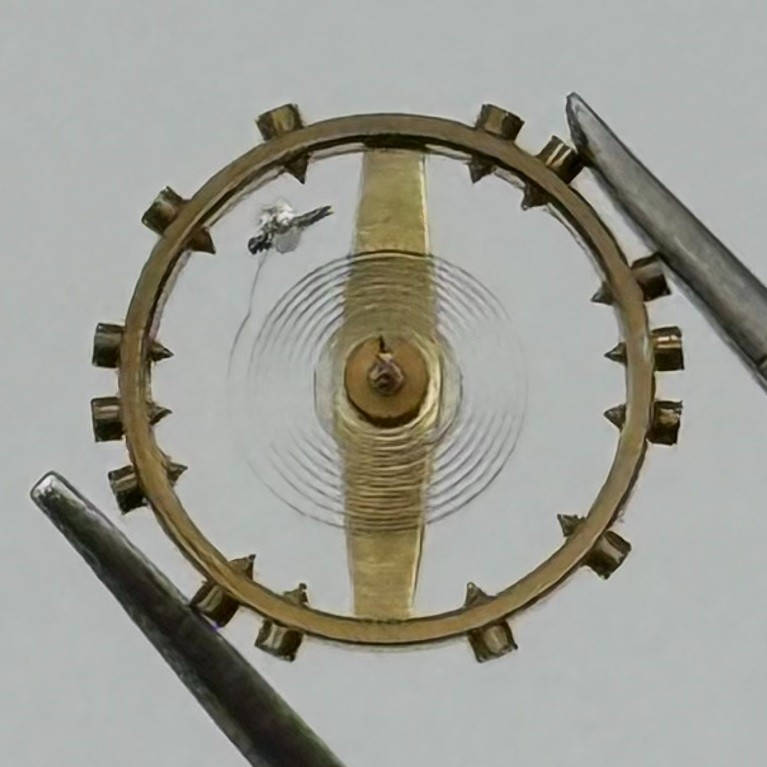 FHF 60 Balance Wheel Complete And Spring 6¾-8’’’ 200 M Watch Movement Parts NOS