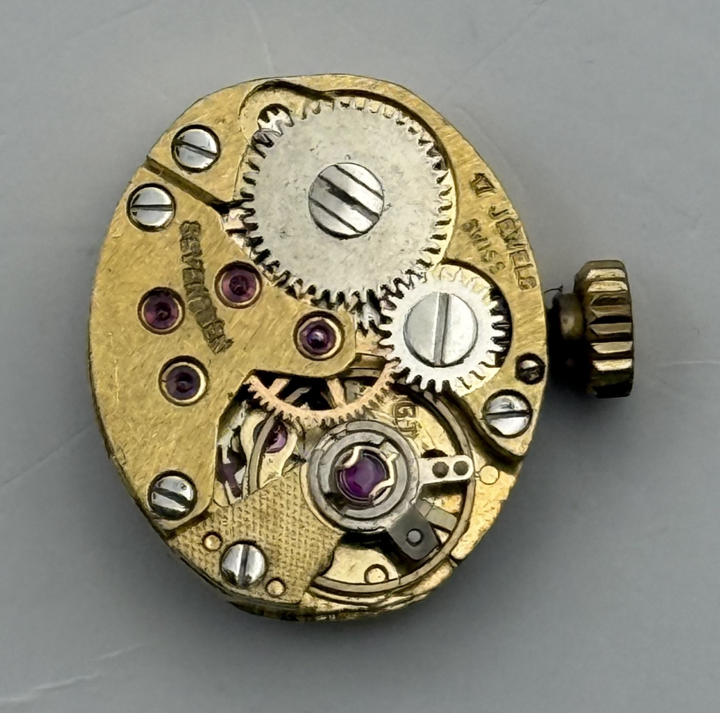 FE 68E4 Watch Movement Everite 17 Jewels Swiss Manual Wind Parts Repair 13.1mm