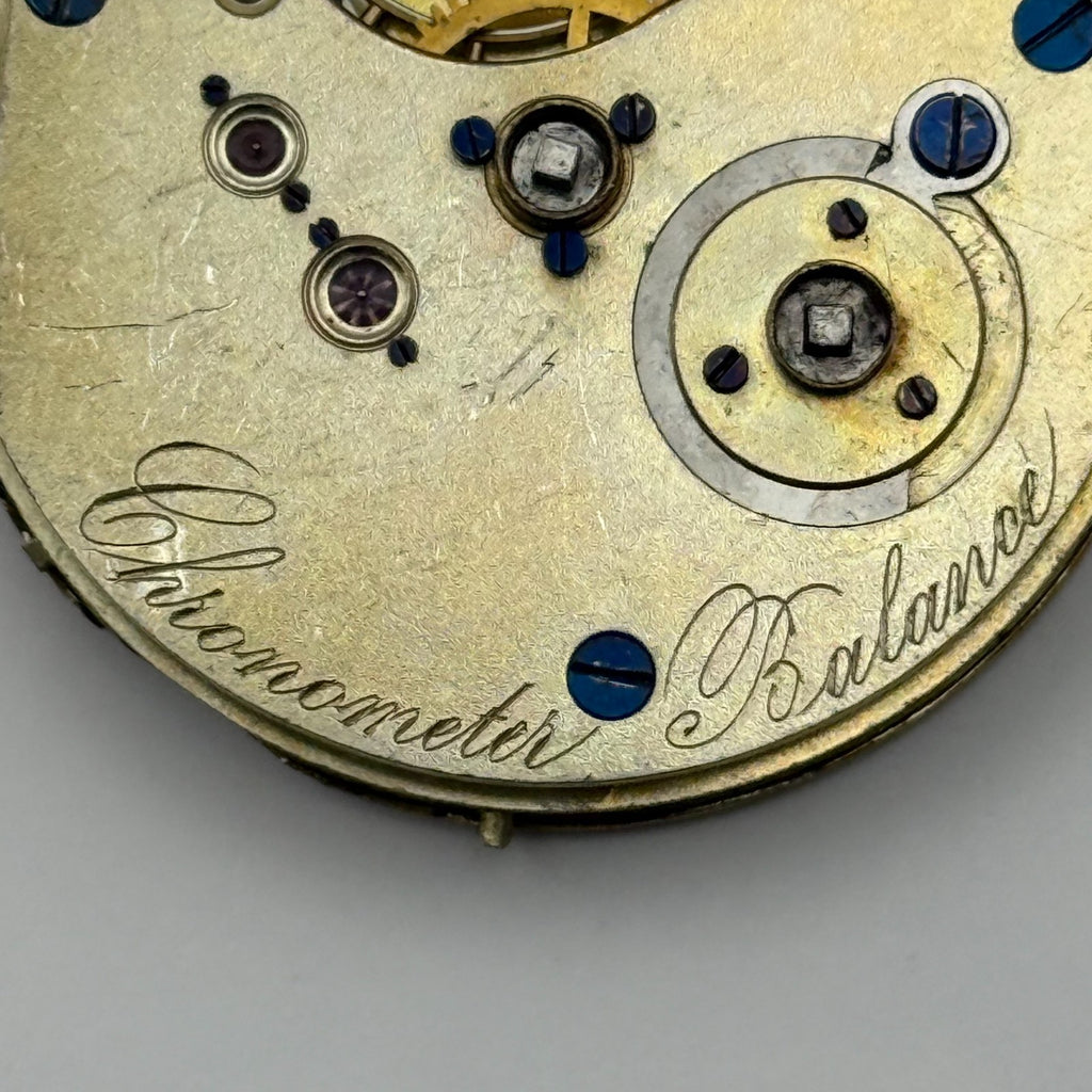 Spring Detent Chronometer Pocket Watch Movement - Unidentified - Parts / Repair