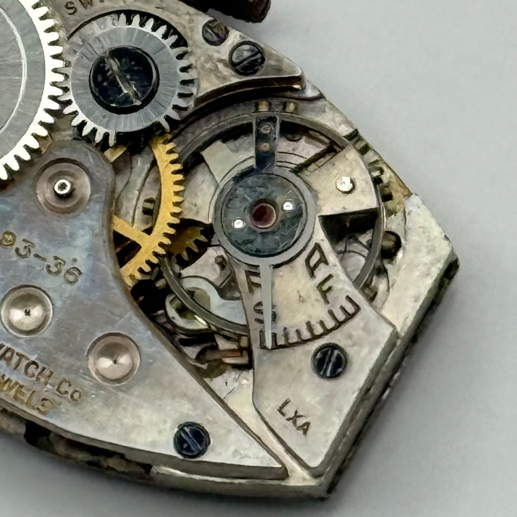 Nassau 93-36 Watch Movement 7 Jewels Swiss Manual Wind Parts Repair 14.3mm