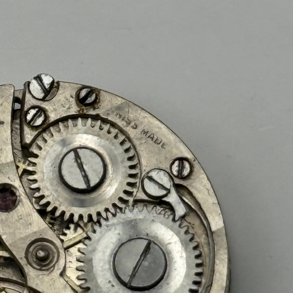 Unidentified SF Watch Movement Swiss Manual Wind Vintage Parts Repair 23.3mm