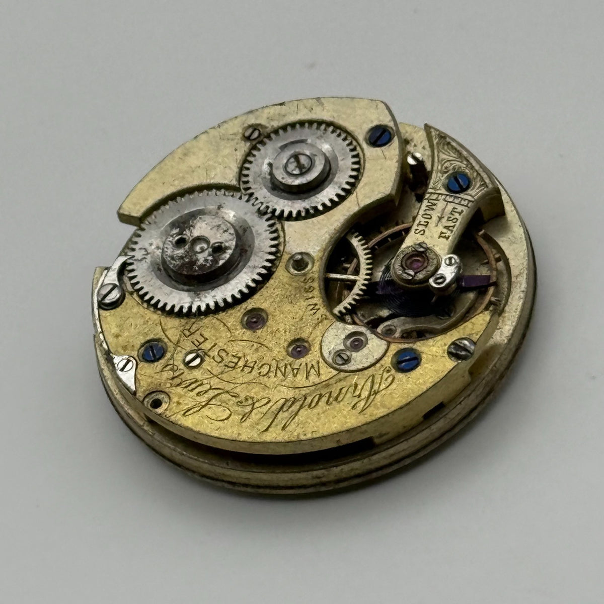 Lever Pocket Watch Movement - Arnold and Lewis - Parts / Repair 31.7mm