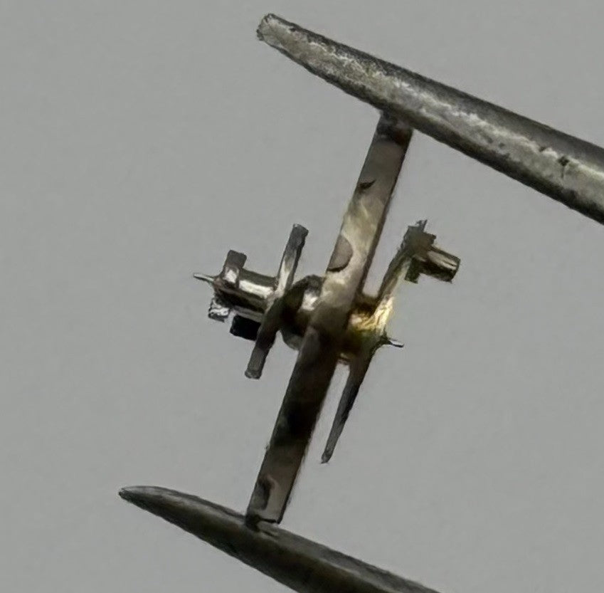 BFG 34 PL Balance Wheel Complete And Spring Watch Movement Parts Vintage NOS
