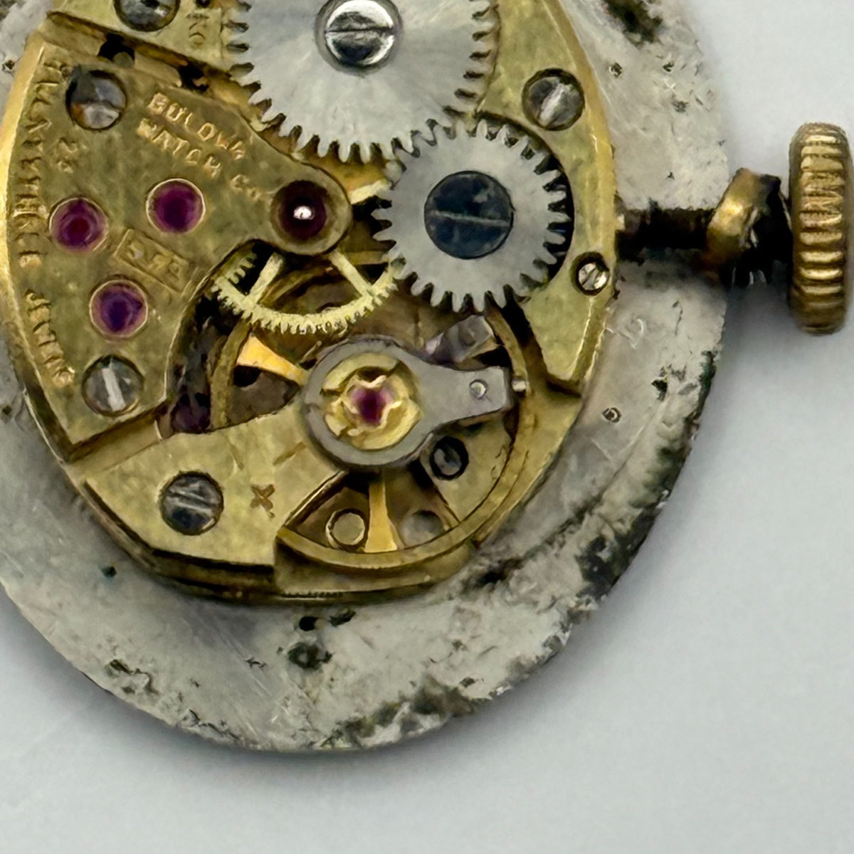 Bulova 5BD Watch Movement - Ladies 23 Jewels - For Parts / Repair - 12.8mm