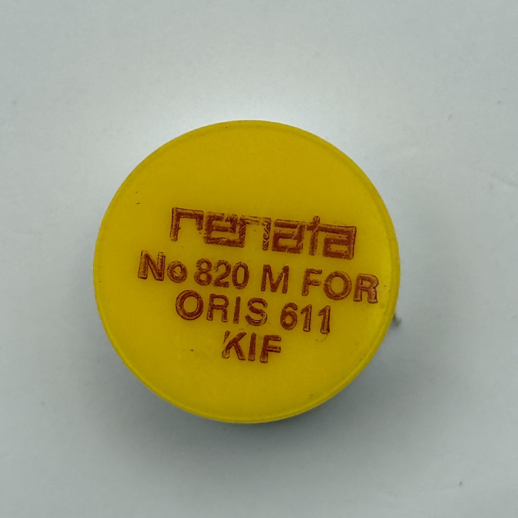 Oris 611 Balance Wheel Complete And Spring Renata 820 M Watch Movement Parts NOS