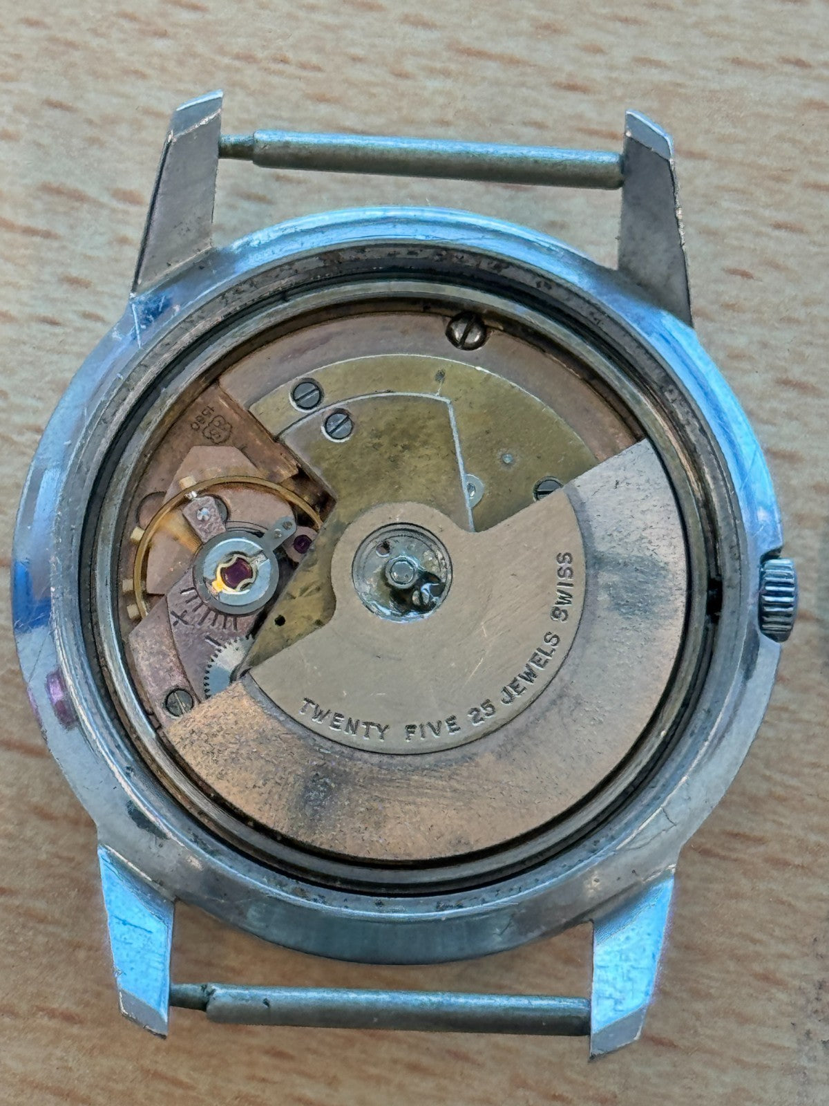 Bucherer Automatic Vintage Mens Watch Running Antimagnetic Incabloc Swiss 34mm
