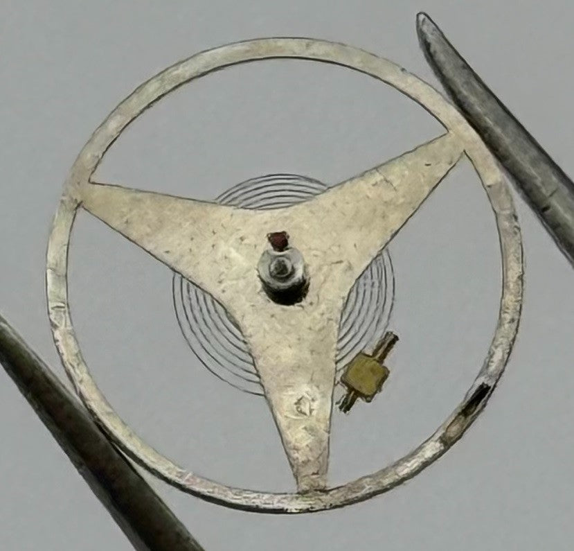 Brac 2100 Balance Wheel Complete And Spring 9¼’’’ 1652 Watch Movement Parts NOS