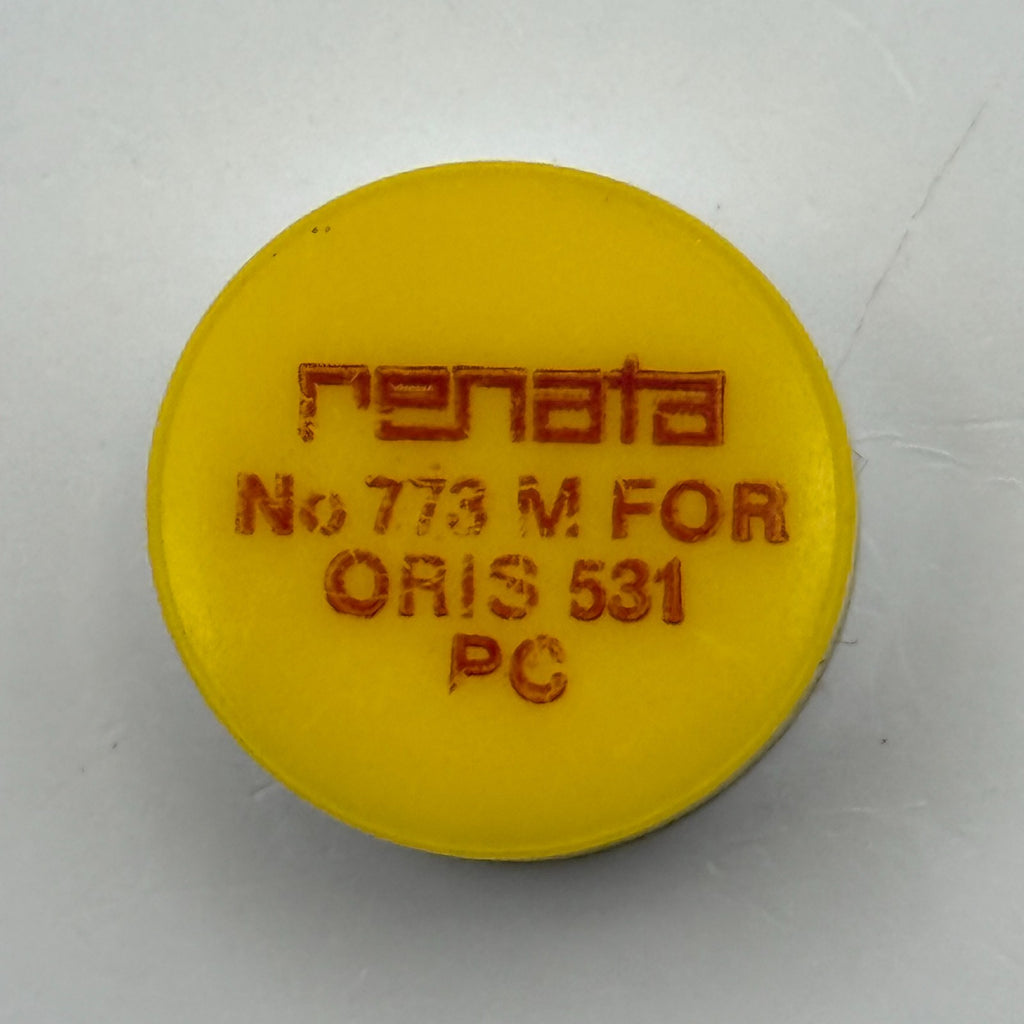 Oris 531 Balance Wheel Complete And Spring Renata 773 M Watch Movement Parts NOS