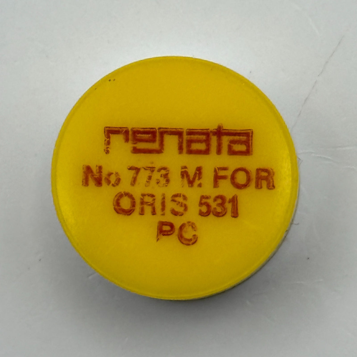 Oris 531 Balance Wheel Complete And Spring Renata 773 M Watch Movement Parts NOS