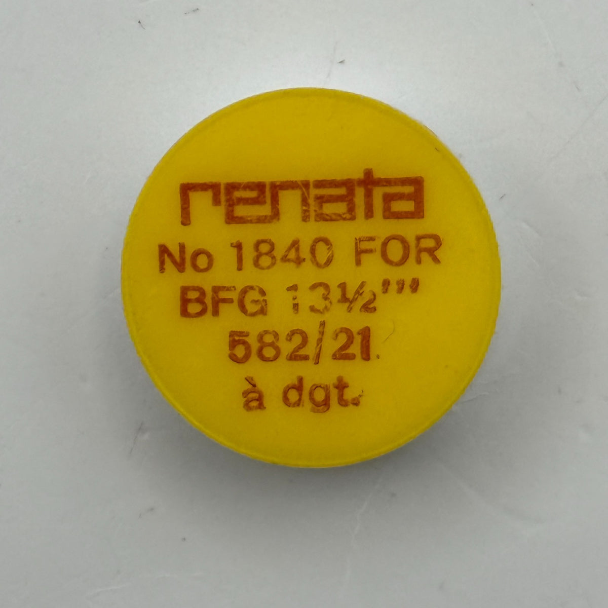 BFG 582/21 Balance Wheel Complete And Spring 13½’’’ 1840 Watch Movement Parts