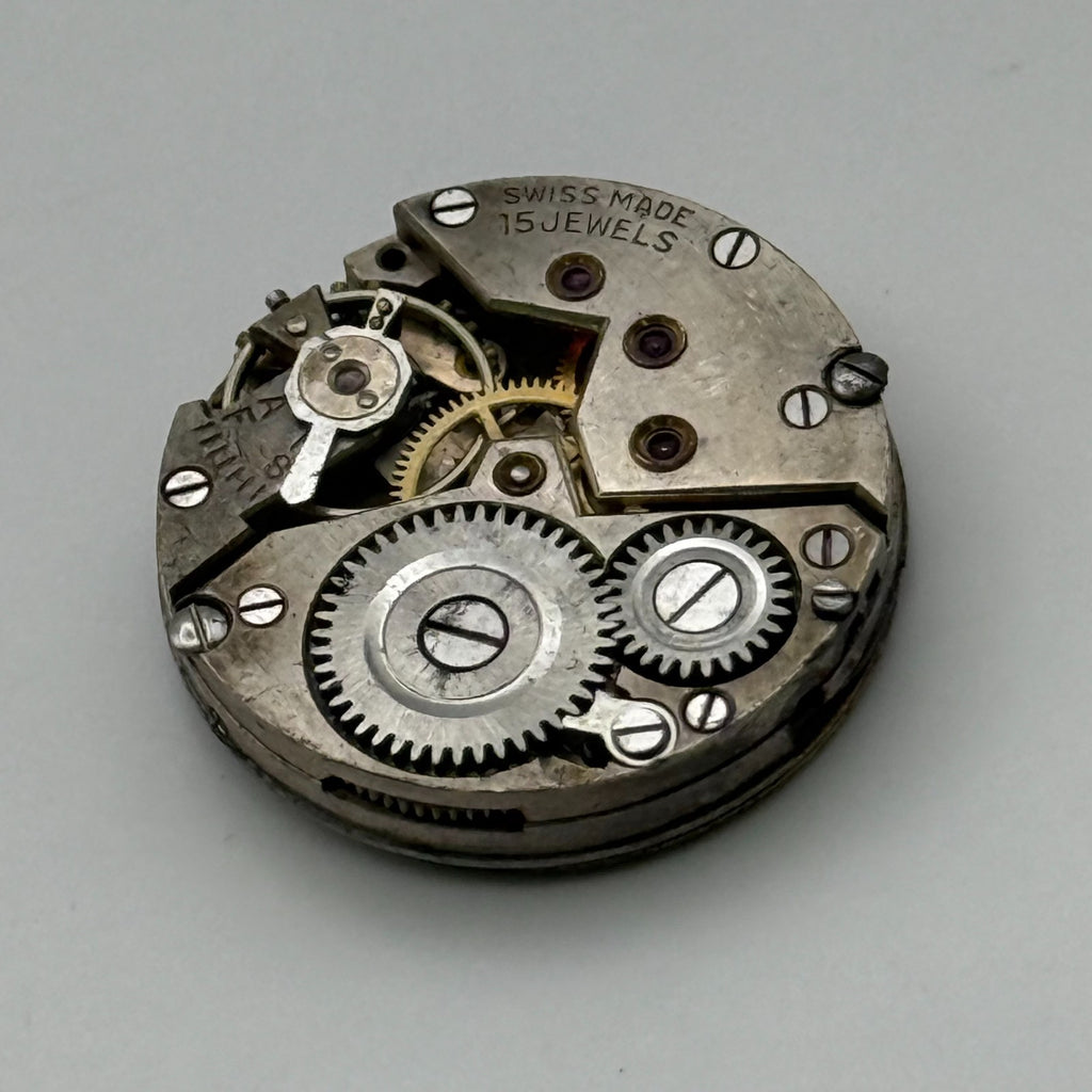 Record 103 Watch Movement 15 Jewels Swiss Manual Wind Parts Repair 19.6mm