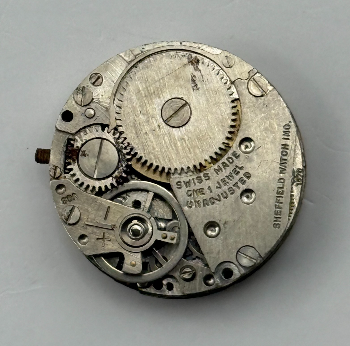 EB 1570 Watch Movement Sheffield Watch Company Norbee Swiss 1 Jewel Parts 19.5mm