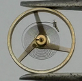 FHF 57 Balance Wheel Complete And Spring 6¾’’’ 1611 M Watch Movement Part NOS
