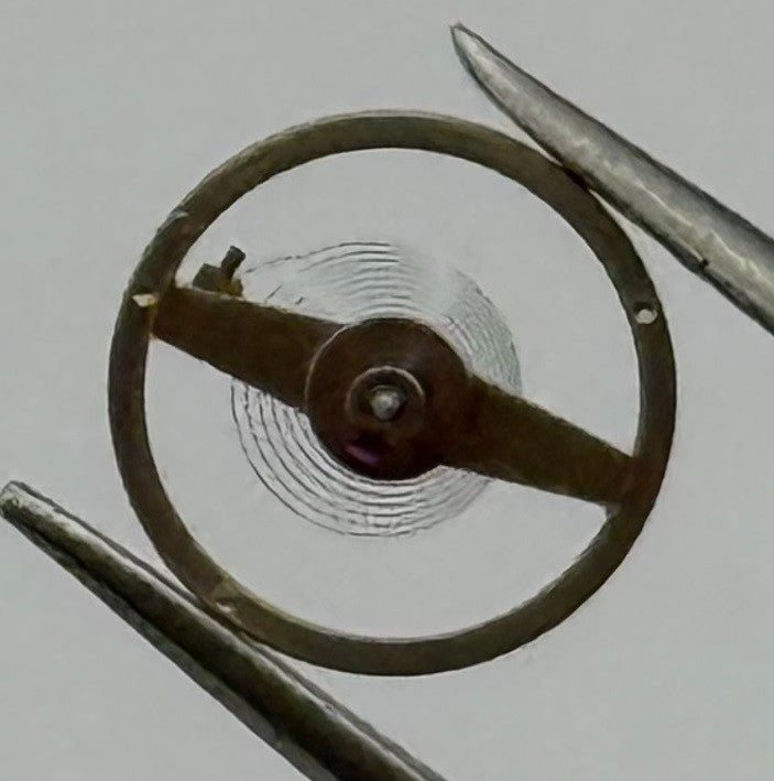 Ebosa 86 87 Balance Wheel Complete And Spring 8¾’’’ 1249 Watch Movement Parts