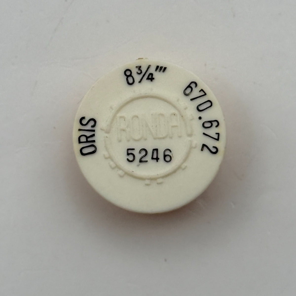 Oris 670 672 Balance Wheel Complete And Spring 8¾’’’ 5246 Watch Movement Parts