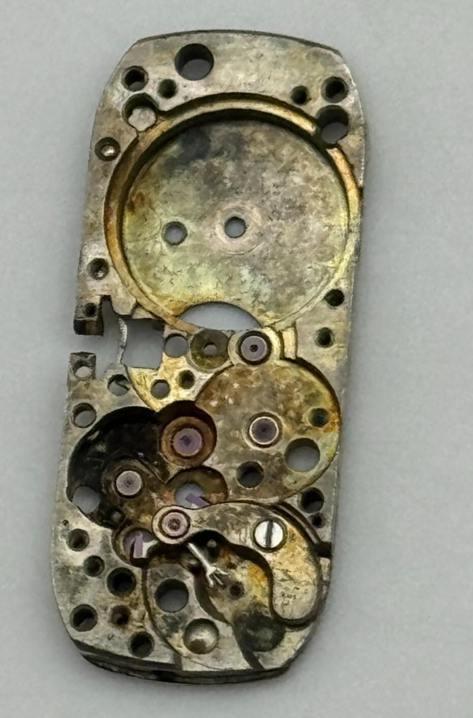 Rolex Size M Watch Movement Patented Main Plate Manual Wind Vintage Parts 10mm 