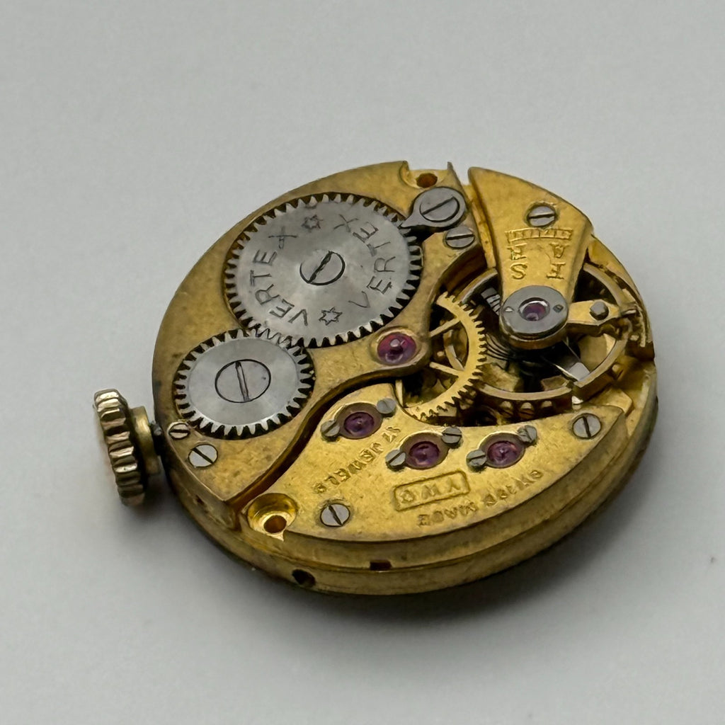 Vertex Revue VWC Watch Movement Swiss 17 Jewels Quality Parts Repair 19.7mm