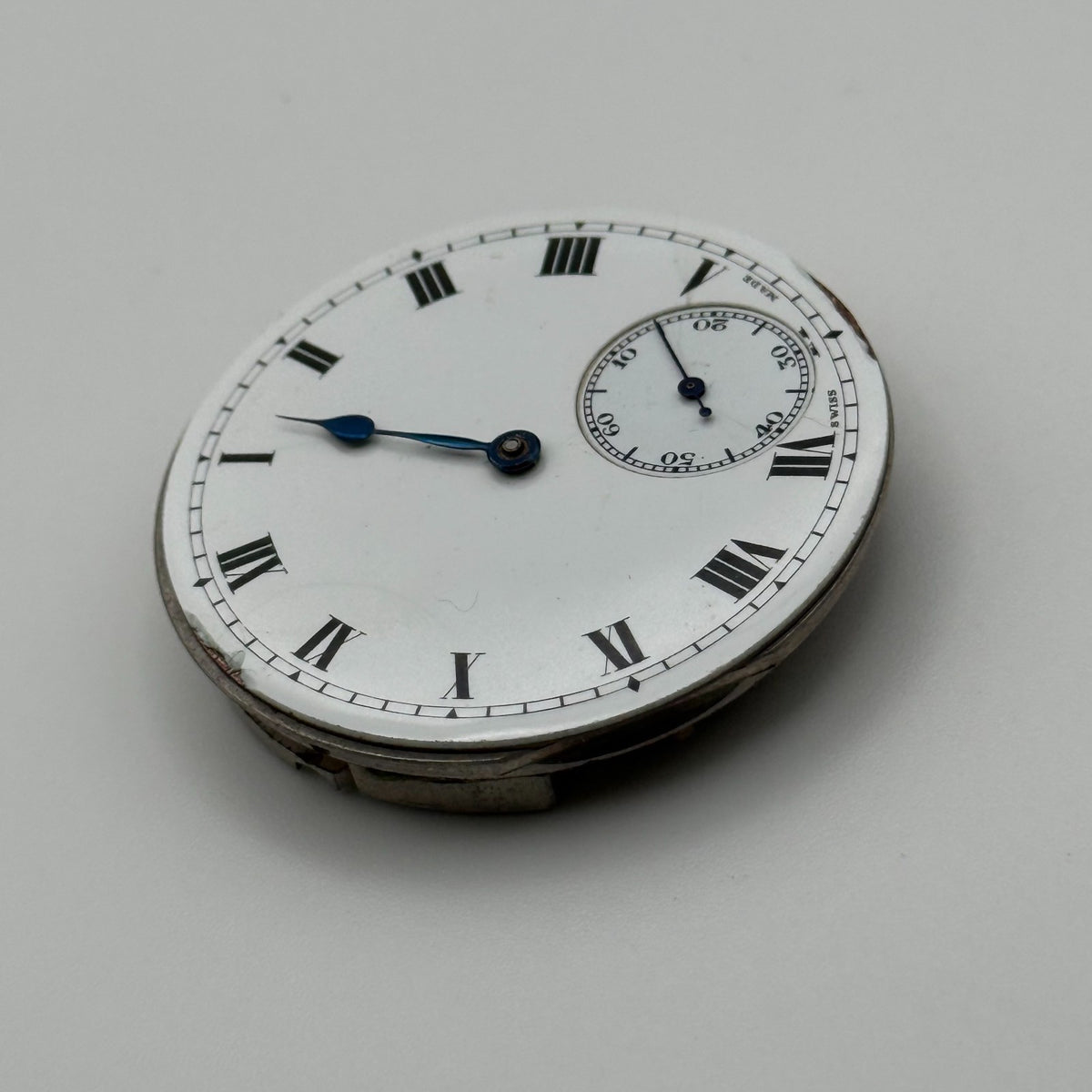 Swiss Lever Good Quality Pocket Watch Movement - Running - Parts / Repair 43mm