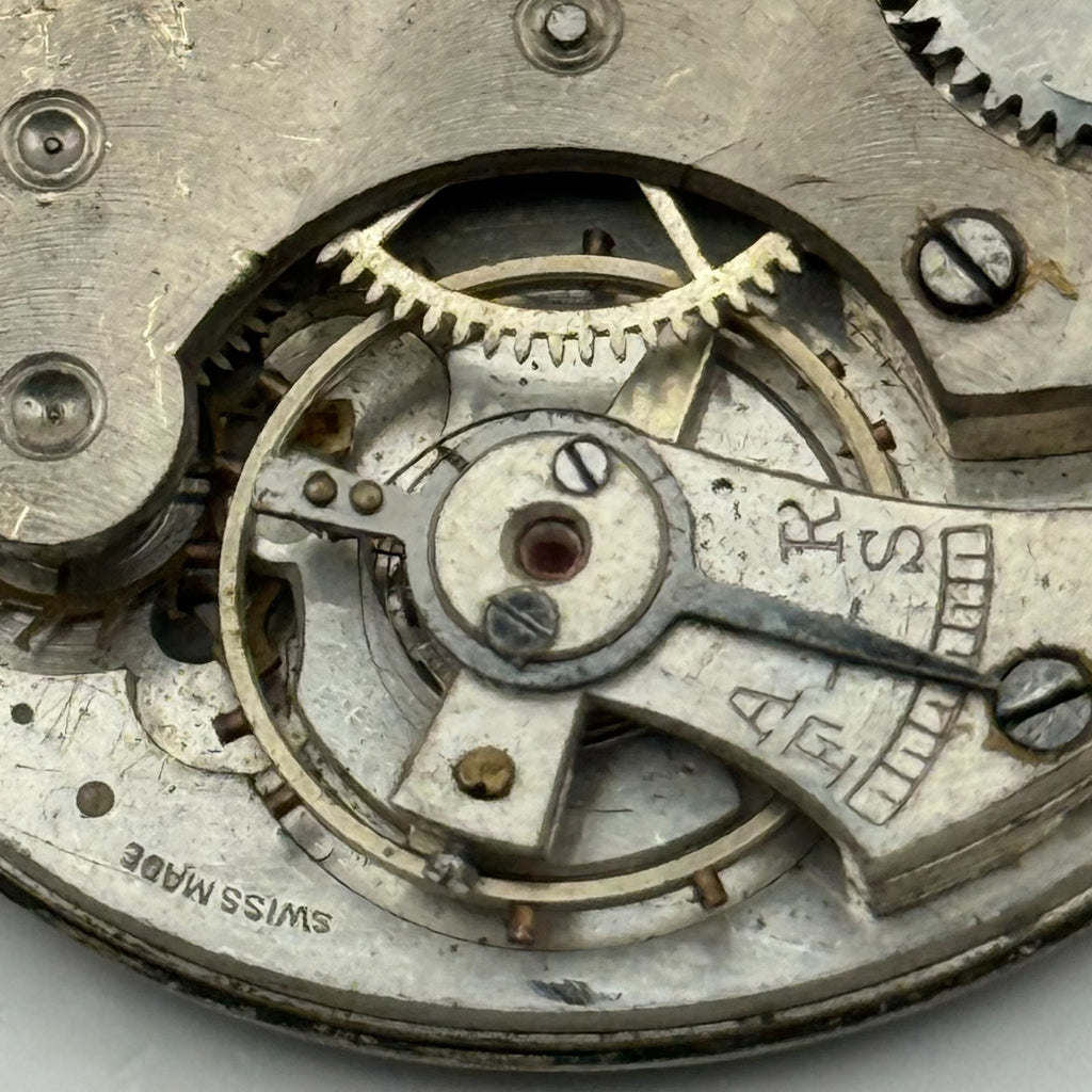Freeman’s Non Magnetic Pocket Watch Movement Open Face Sub Seconds Parts 37.9mm