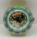 Vintage Swatch Scuba 200 Watch SDK107 Blue Ice 1995 ETA Quartz Swiss 40mm Parts 