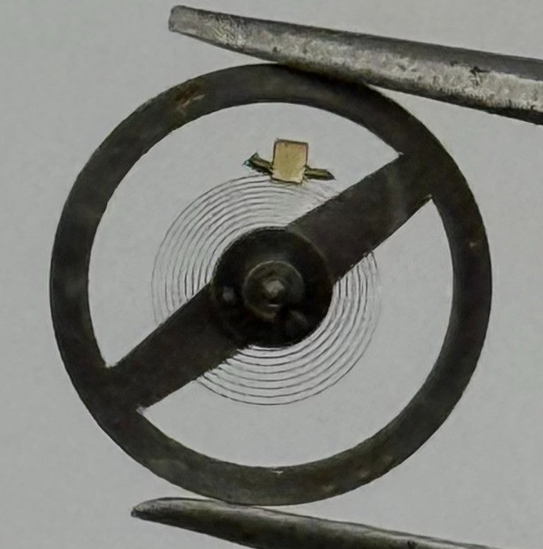 BFG 910 PL Balance Wheel Complete And Spring Renata 825 Watch Movement Parts NOS