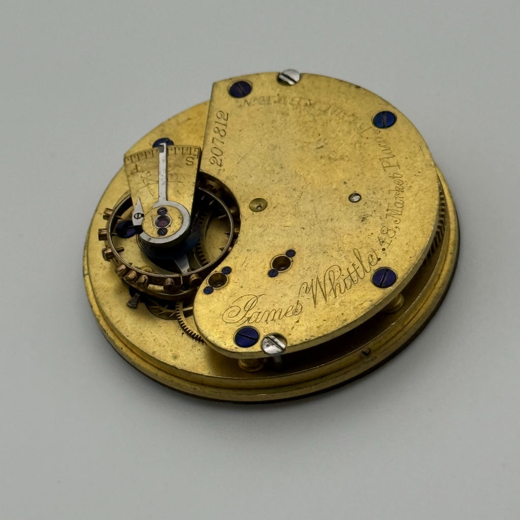 English Lever Pocket Watch Movement - James Whittle Blackburn - Parts / Repair