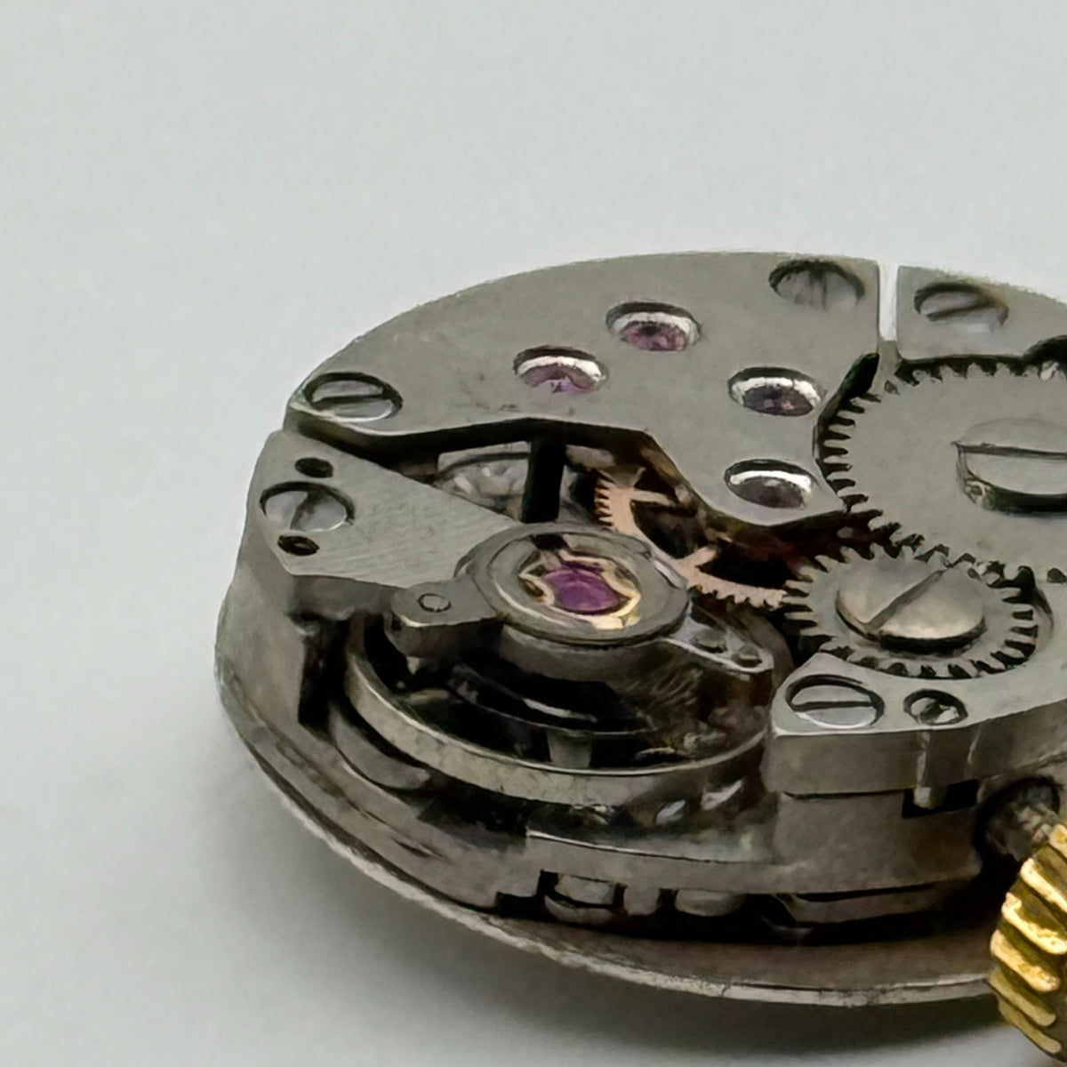FE 68E4 Watch Movement Sandoz 17 Jewels Swiss Manual Wind Parts Repair 13.1mm