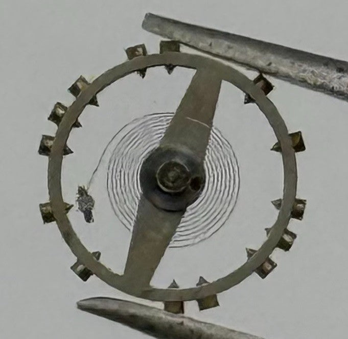ETA 1070 Balance Wheel Complete And Spring Renata 680 M Watch Movement Parts NOS