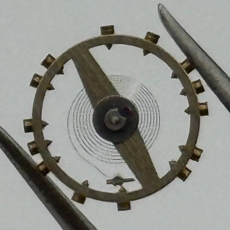 FHF 60 Balance Wheel Complete And Spring 6¾-8’’’ 200 M Watch Movement Parts NOS