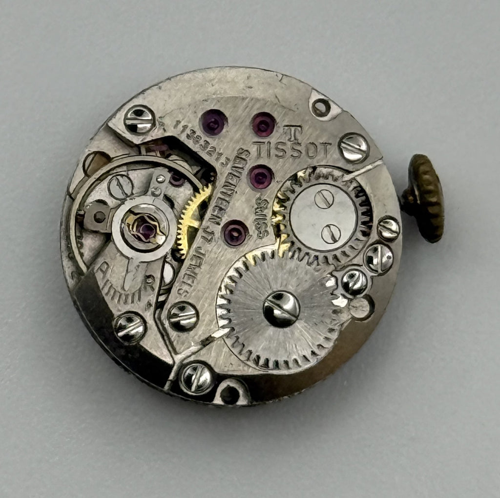 Tissot 709-2 Watch Movement - Running - For Parts / Repair