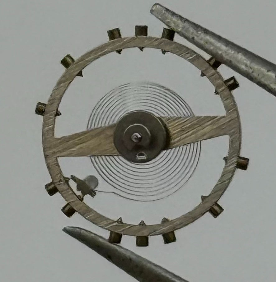 Peseux 40 Balance Wheel Complete And Spring 9¾’’’ Renata 436 Watch Movement Part