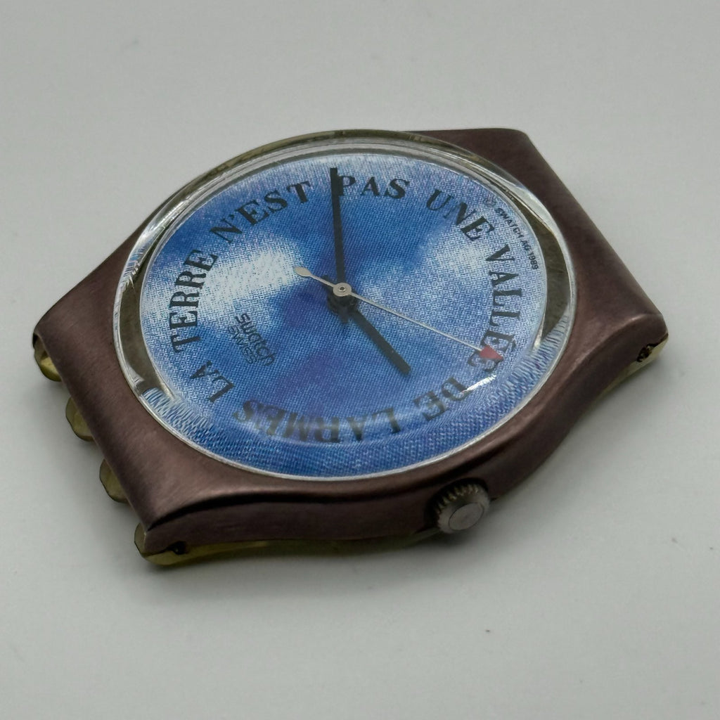 Vintage Swatch Watch GX112 Croque Monsieur 1989 ETA Quartz Swiss 34mm Parts 