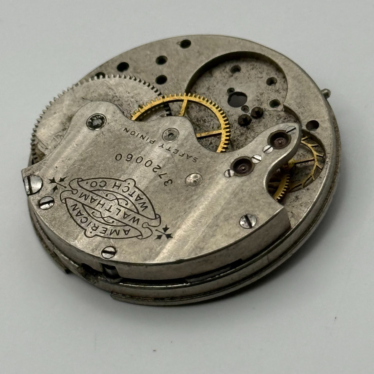 Waltham Seaside Watch Movement Model 1882 American Antique 1s Parts Repair