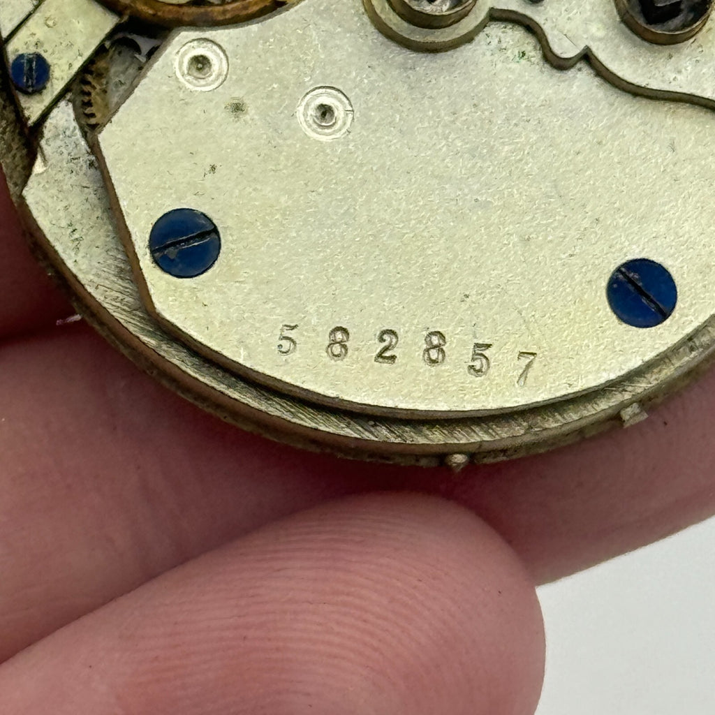 Antique Pocket Watch Movement Key Wound Unidentified Parts Repair Spares 36.2mm