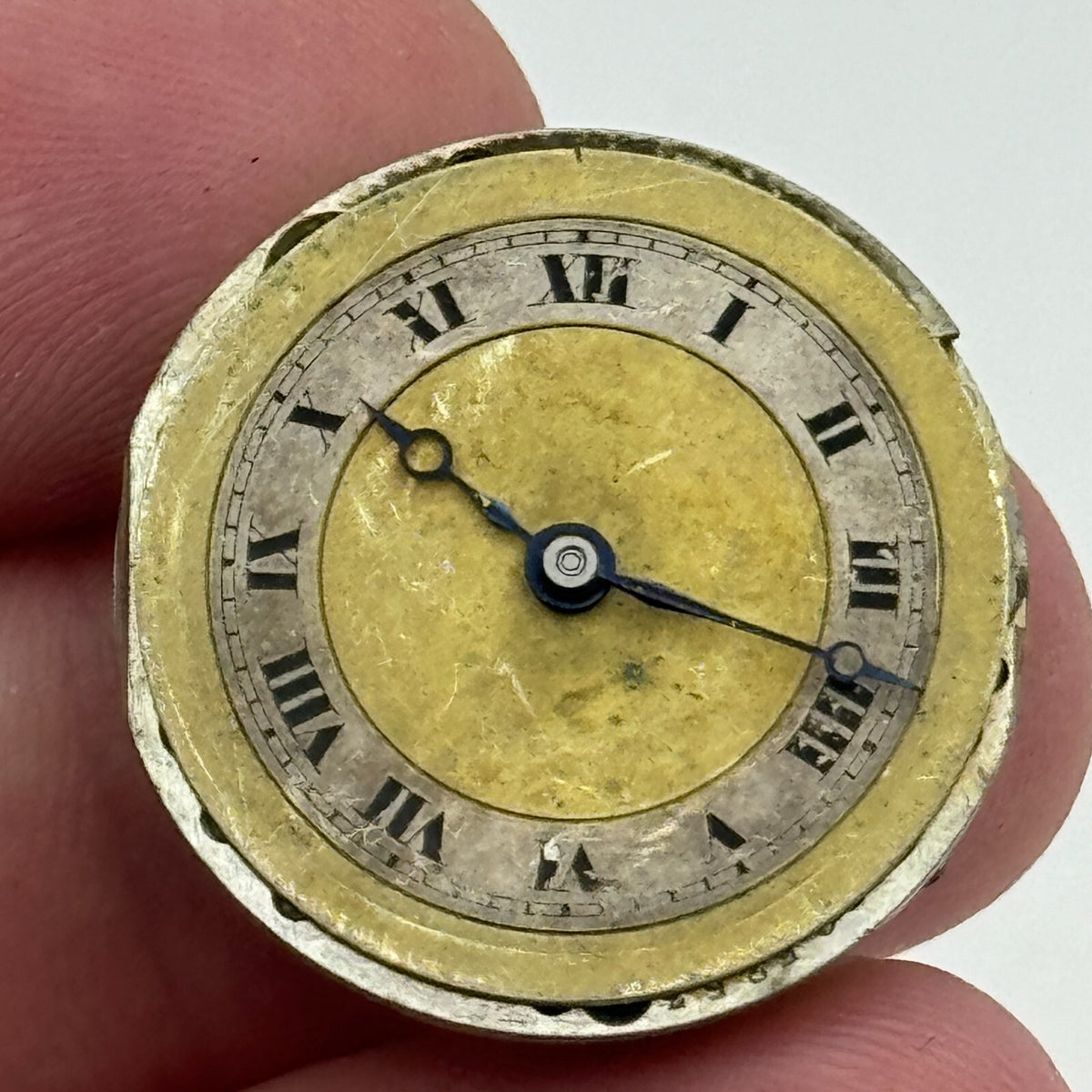 Buren C 15 Watch Movement Jewels Balance Intact Manual Wind  Swiss Parts 23.6mm