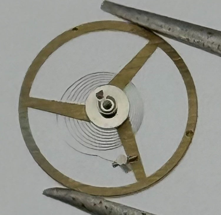 FEF 371 Balance Wheel Complete And Spring 6¾x8’’’ 1572 Watch Movement Parts NOS