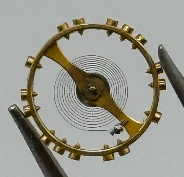 Felsa 4062 Balance Wheel Complete And Spring Renata 1434 M Watch Movement Parts