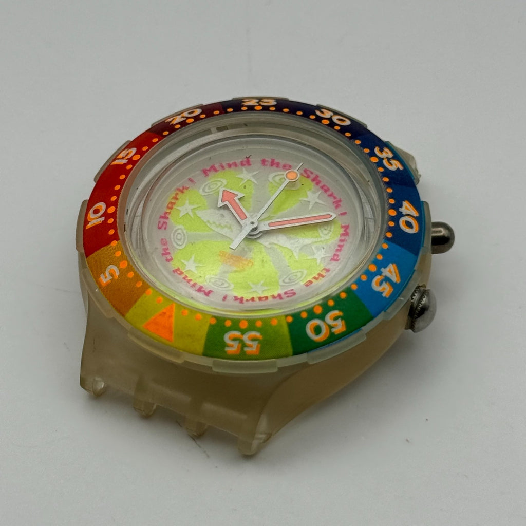 Vintage Swatch Scuba Loomi Watch SDK902 Mind The Shark 1995 40mm Parts Repair