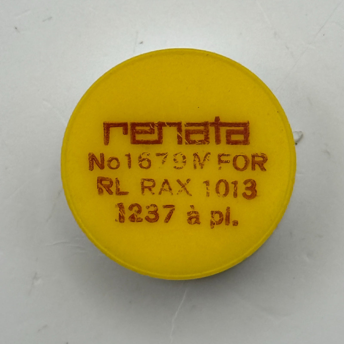 RL Rax 1013 1237 Balance Wheel Complete And Spring 1679 Watch Movement Parts NOS