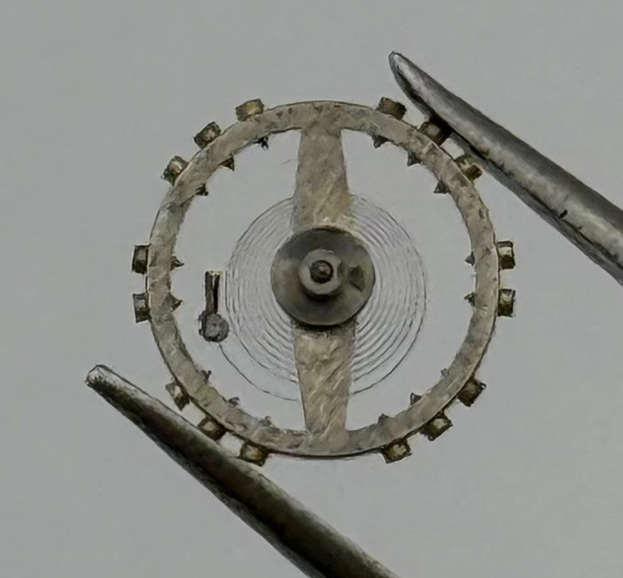 Pierce 59 Balance Wheel Complete And Spring 5¼’’’ 640 Watch Movement Parts NOS