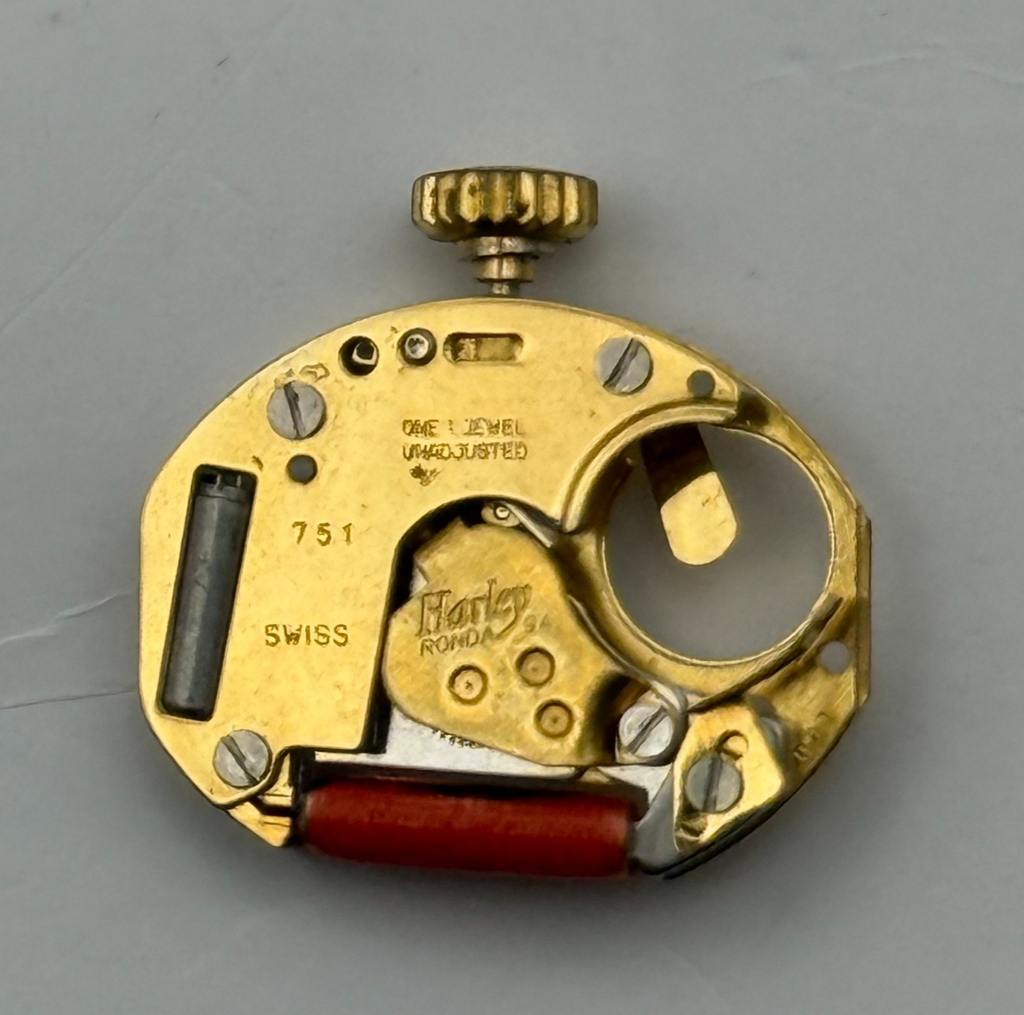 Harley Ronda 751 Watch Movement Quartz 1 Jewel Swiss Untested Parts Repair 13mm