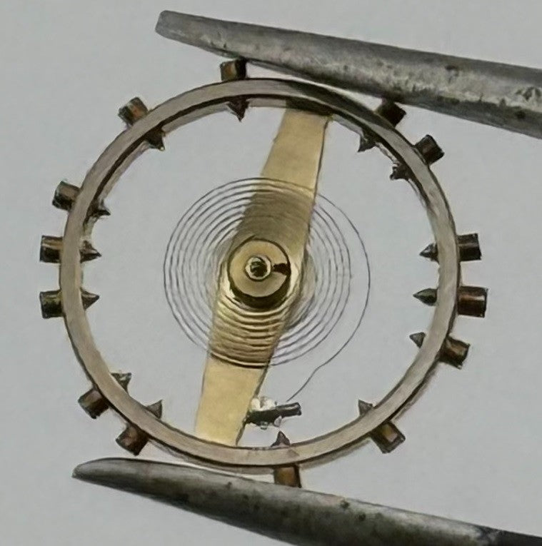 FHF 120 Balance Wheel Complete And Spring 6¾-8’’’ 205 M Watch Movement Parts NOS